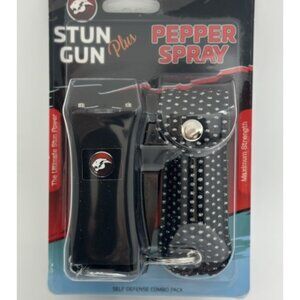 CHEETAH Self Defense Combo Set Rechargeable Flashlight Battery + Pepper Spray